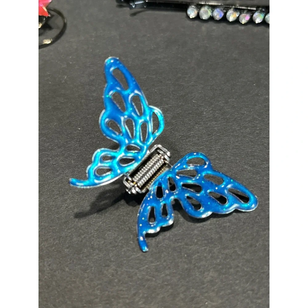 Butterfly Claw Clip Rhinestone Bobby Pins and Star Spiral Hair Pin Accessory Set